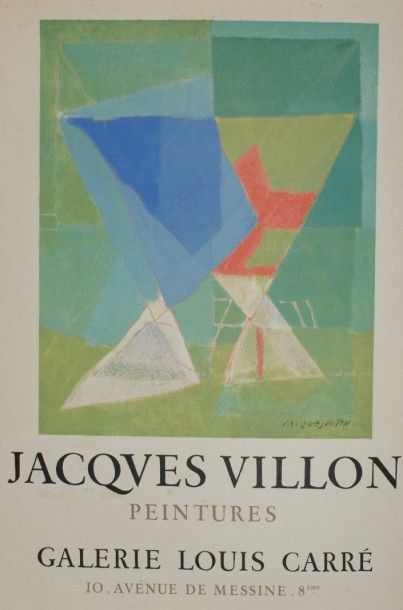 VILLON Jacques (1875 -1963) PEINTURES.Galerie Louis Carré, Paris.1955 Imprimé par...