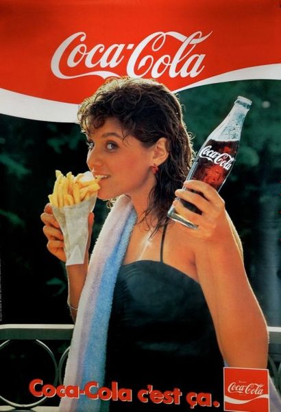 ANONYME (2 Affiches)COCA-COLA.”C’EST çA”. Vers 1980 R.C (offset) - 160 x 120 cm -...