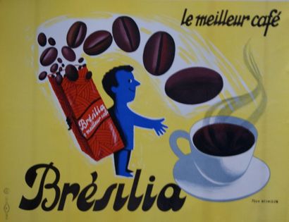 DESALEUX Jean BRÉSILIA.”LE MEILLEUR CAFÉ”. Vers 1955 Imp.de La Vasselais, Paris -...