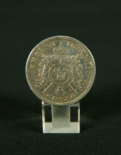 null Lot composé de 4 pièces de 5 francs Charles X 1828 W, Louis Philppe 1847 A,...