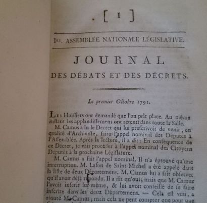 null Journal des débats révolutionnaires environ 70 volumes (état moyen, vers ).