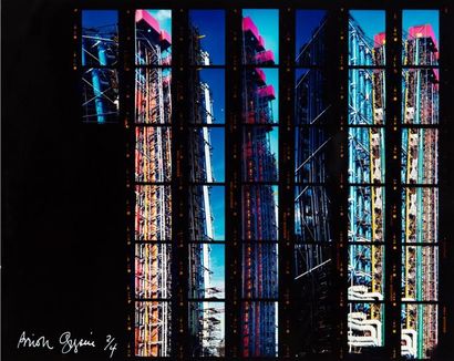 Brion GYSIN Série : Centre Pompidou, A,1977 Planche contact numérotée 2/4 Edition...