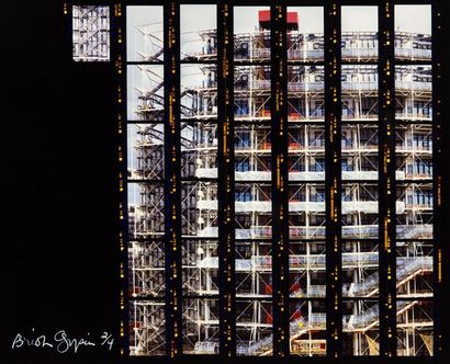 Brion GYSIN Série : Centre Pompidou, B,1977 Planche contact numérotée 2/4 Edition...