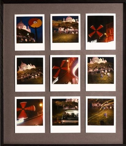 Nicolas JARDRY Série "80's but goodies"Moulin Rouge, 1986 Polaroïds 44 x 38 cm