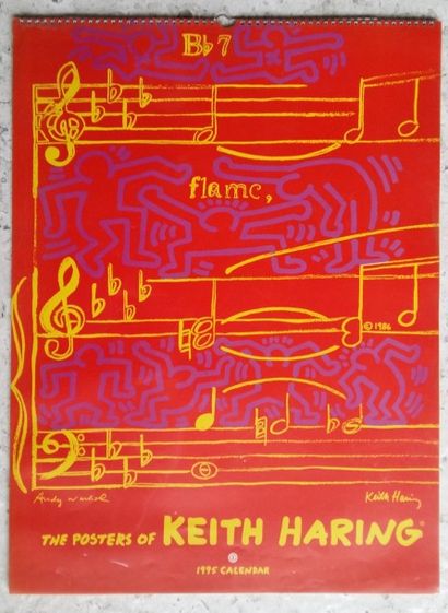 Keith HARING (after) The posters of Keith Haring, 1995 Calendrier, Edition TeNeues...