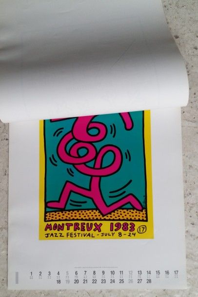 Keith HARING (after) The posters of Keith Haring, 1995 Calendrier, Edition TeNeues...