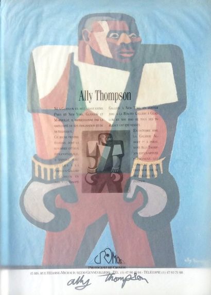 Ally THOMPSON Affiche en couleur Signée et numérotée 24/250 63 x 44,5 cm