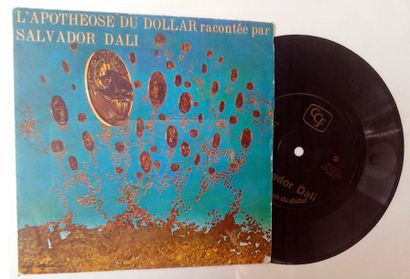 Salvador DALI L'apothéose du dollar 45t en vinyl souple Edition CCF 18 x 18 cm