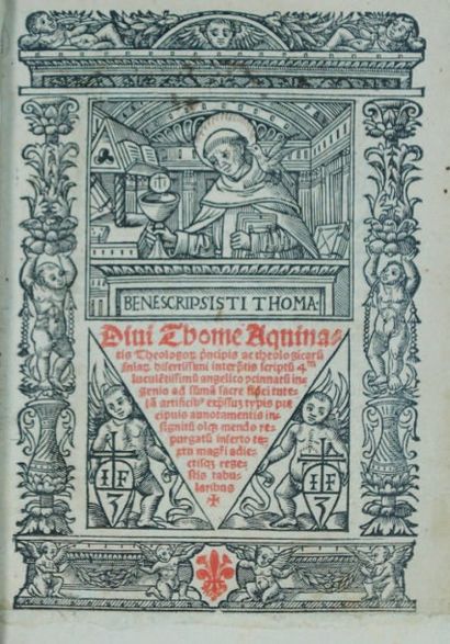 THOMAS D'AQUIN (Saint) -Divi Thome Aquinatis... scriptu(m) (secundum) lucule(n)tissimu(m)...