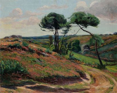 Georges LE MEILLEUR 1861-1945 Hauts plateaux normands, environ des Petites Dalles,...