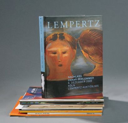 null Lot de 17 catalogues de ventes Atelier Lempertz, F.L. Schmied, Lurcat, Tutunjian,...