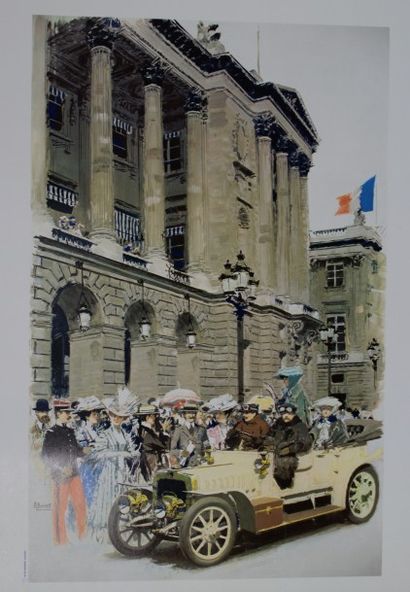 BRENET Albert (30 affiches) PLACE DE LA CONCORDE.”L’AUTOMOBILE CLUB” . Imp.de La...