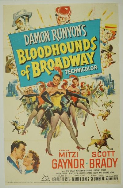 null 20th CENTURY-FOX BLOODHOUNDS of BROADWAY. Imp.in USA (Copyright 1952) - 104...
