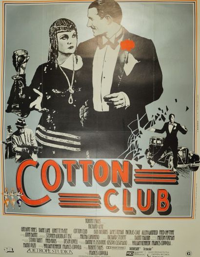 CLAEYS COTTON CLUB.Film de Francis Ford Coppola avec Richard Gere1984 Lalande-Courbet,...