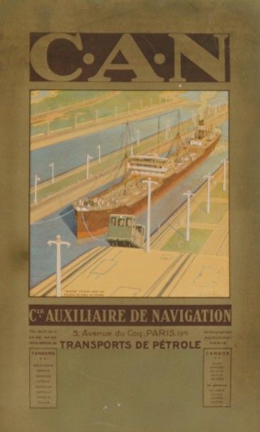 SANDY HOOK (1879-1960) Cie Auxilliaire de Navigation.C.A.N.”TRANSPORTS DE PÉTROLE.MYRIAM...