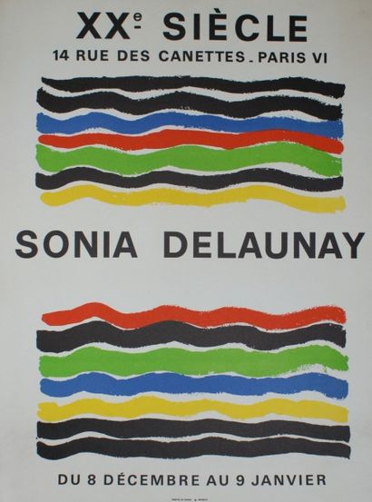 DELAUNAY SONIA (1885-1979) XXe SIÈCLE, 14 rue des Canettes. Mourlot (copyright)-...