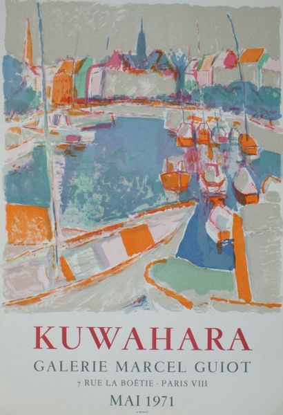 DIVERS (2 affiches) KUWAHARA (1971) - PARTURIER (1971) Mourlot (copyright) - 65 x...