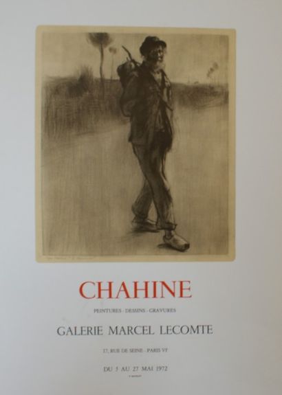 DIVERS (5 affiches) ROLAND OUDOT(1972) - “HOMMAGE à MARCEL LEPRIN” (1972) -”CHAHINE”...