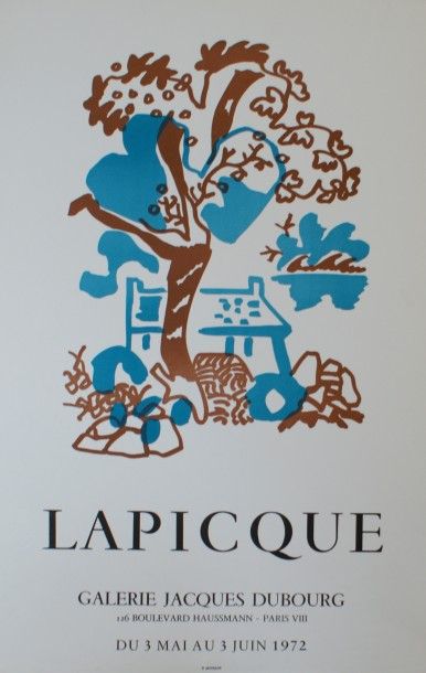 null (5 affiches) LAPICQUE (1972) - “CÉSAR.C” (1972) -”BONNEFOIT” (1972)- LAGRANGE”...