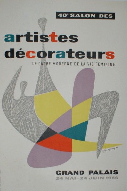 GEORGET Guy (1911-1992) Grand Palais.40e SALON DES ARTISTES DÉCORATEURS. Mai-Juin...