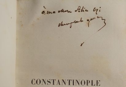 GAUTIER (Théophile) Constantinople.Paris, Lévy, 1853. In-12, demi-basane violette,...