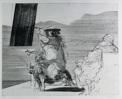 Claude WEISBUCH (1927-2014) Hommage à Rembrandt ? lithographie signée et numérotée...