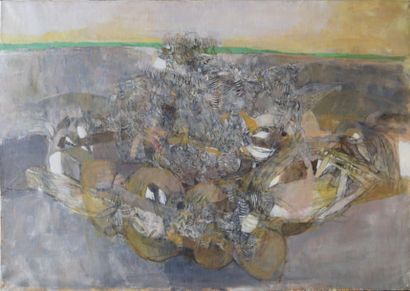 Véronique FREUND (1918-2012) Abstraction horizon
Huile sur toile
Non signé
65,5 x...