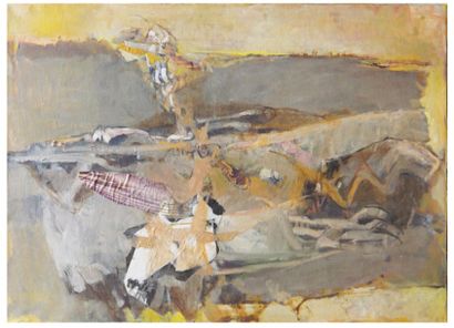 Véronique FREUND (1918-2012) Abstraction
Collage et huile sur toile
Non signé
60,5...