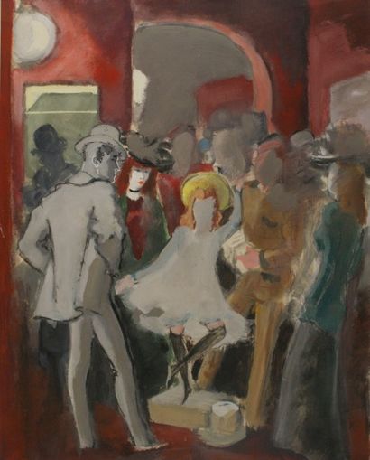 André DIGNIMONT (1891-1965) La jeune danseuse
Gouache
Au dos signée du cachet de...