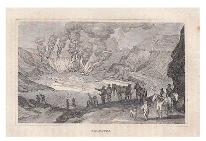 Ecole italienne de la seconde moitié du XIXème siècle Volcan de la Solfatara
Gouache
26,5...