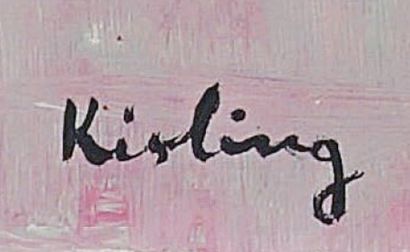 Moïse KISLING (1891-1953) Bleuets, 1928
Huile sur toile
Signée en bas à gauche
65...