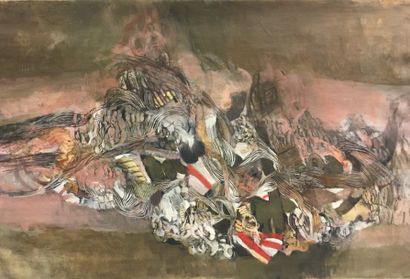 null Véronique FREUND (1918 2012)
Abstraction
Huile et collage sur toile
Signée du...