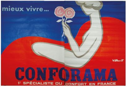 null CONFORAMA "MIEUX VIVRE". 1978
Imprimerie I. P. A, Champigny - 158 x 230 cm (2...