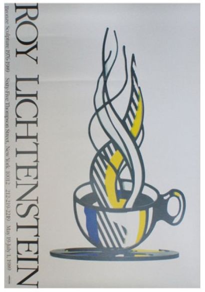 LICHTENSTEIN ROY (1923-1997) BRONZE SCULPTURE. "CUP AND SAUCER II (1977)".
1976/1989....