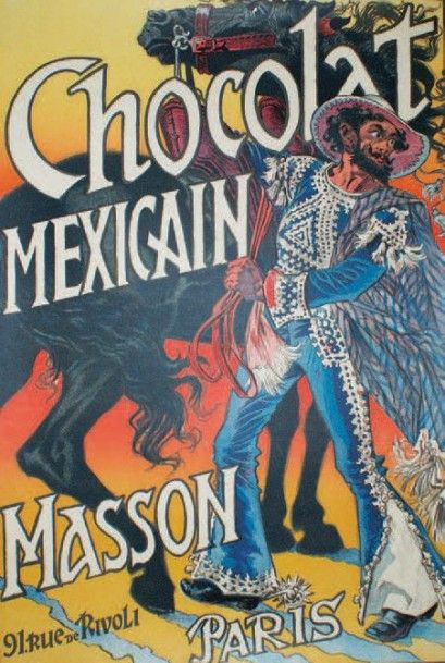 GRASSET Eugène (1845-1917) CHOCOLAT MEXICAIN MASSON. Vers 1892
Affiches Artistiques...