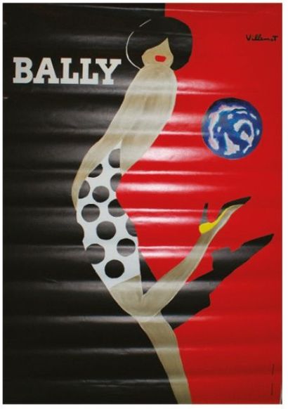 null BALLY- FEMME AU BALLON. Vers 1988
Imprimerie A. Karcher, Aubervilliers (offset)...
