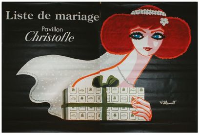 CHRISTOFLE LISTE DE MARIAGE. 1983
Imprimerie I. P. A - 160 x 240 cm (2 feuilles)...
