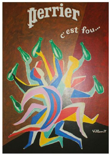 null "PERRIER C'EST FOU!"
Sans mention d''imprimeur (offset) - 65 x 50 cm - Entoilée,...