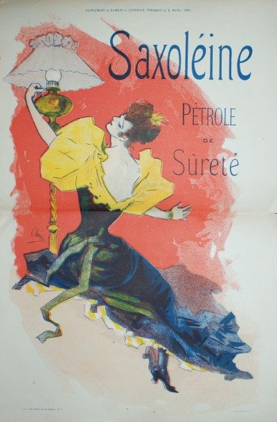 CHERET Jules (1836-1932) SAXOLÉINE.1894 Supplément au numéro du Courrier Français...
