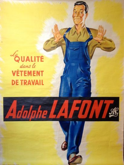ANONYME ADOLPHE LAFONT. “Vêtement de travail”.Vers 1950 Editions Wolff, Lyon-Paris...