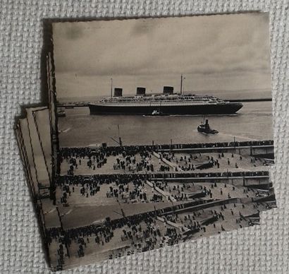 Normandie Lot de 20 cartes postales tirées sur carton bistre. Années 1940