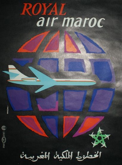 AURIAC Jacques (1922-2003) ROYAL AIR MAROC Etablissements de La Vasselais, Paris...