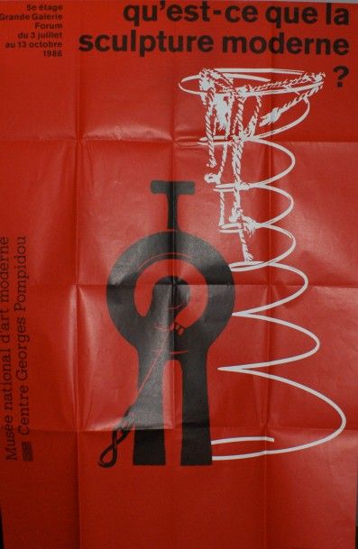 WIDMER Jean (né en 1929) Centre Georges Pompidou.”QU’EST-CE QUE LA SCULPTURE MODERNE...