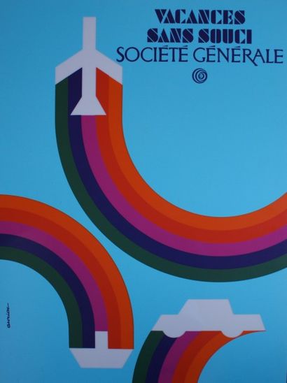 AURIAC Jacques (1922-2003) et Divers SOCIÉTÉ GÉNÉRALE.Vers 1971-1975 Ensemble de...