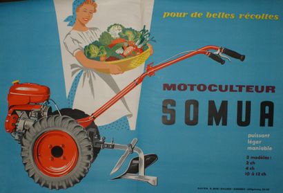 STERNBACH MOTOCULTEUR SOMUA R.L.Dupuy, Paris - 80 x 120 cm - Non entoilée, bon é...