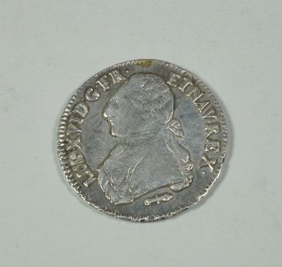 null Pièce Louis XVI écu à la couronne de Laurier en argent Louis XVI poids 29,8...