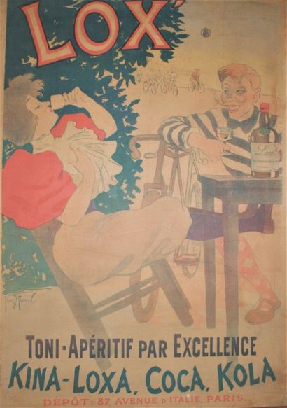 MEUNIER Georges (1869-1942) LOX-”TONI.APÉRITIF” .Vers 1895 Imprimerie Chaix, Paris...