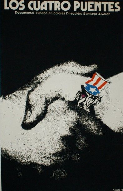 NIKO LOS CUATRO PUENTES.1975 Sérigraphie - Documental Cubano Sans imprimeur - 76...