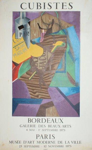 CUBISTES BORDEAUX.”Galerie des Beaux-Arts”-PARIS.”Musée d’Art Moderne”.1973 Mourlot...