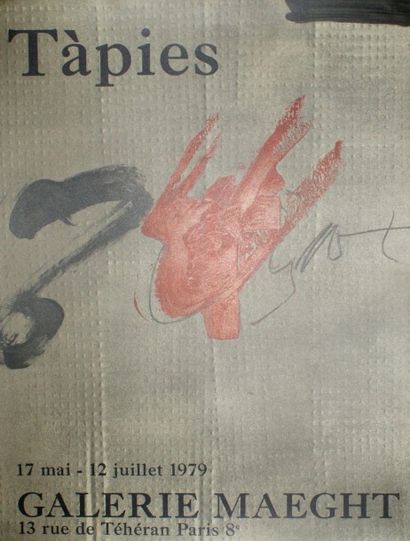 TAPIES Antoni (1923-2013) GALERIE MAEGHT.Mai-Juillet 1979 Sans mention d’imprimeur...